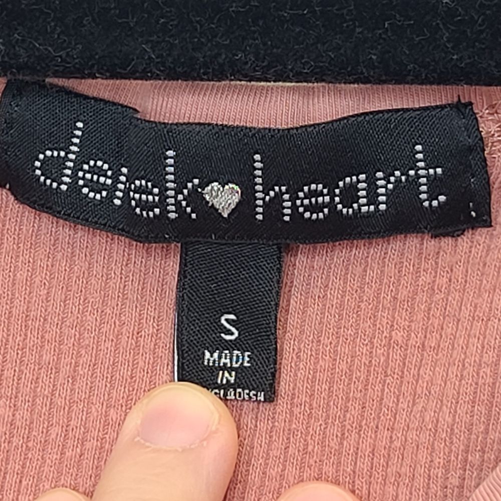 Derek Heart Dusty Pink Ribbed Tank Top S - Picture 8 of 11